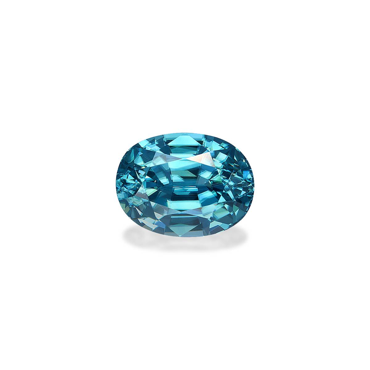 blue blue zircon, 6.26ct oval cut — main view