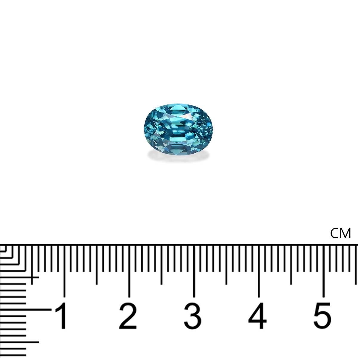 blue blue zircon, 6.26ct oval cut — view 4
