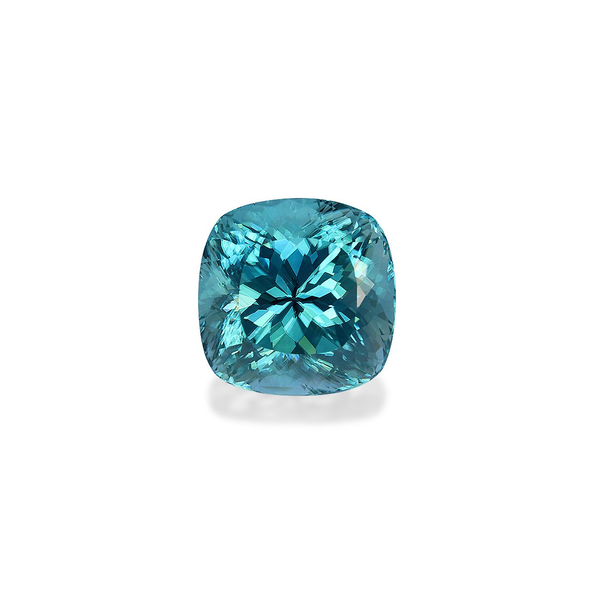 blue blue zircon, 6.97ct cushion cut — main view
