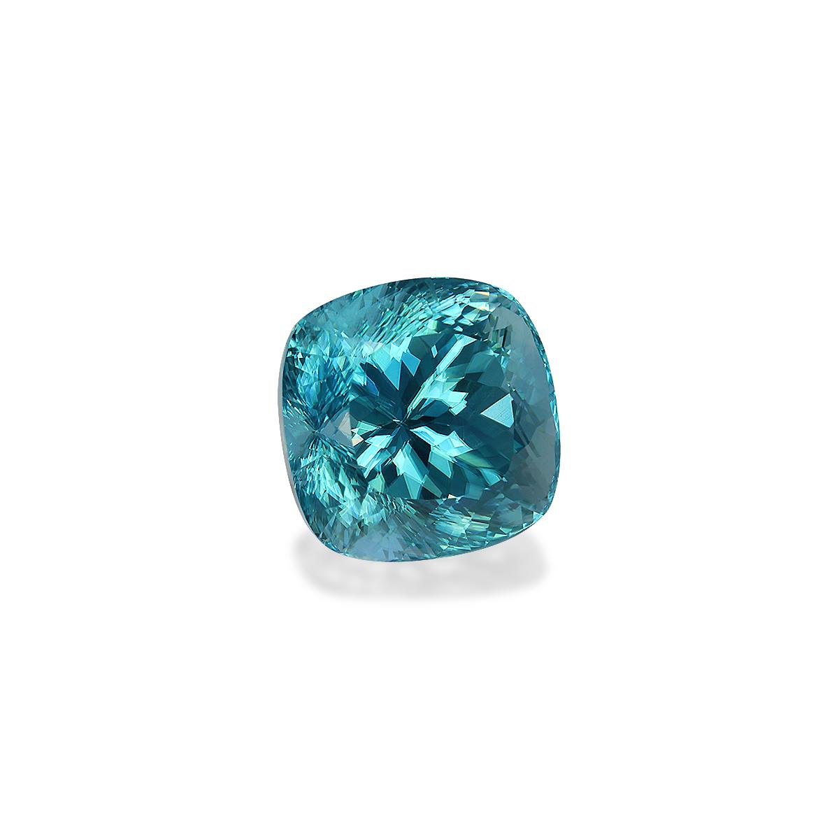 blue blue zircon, 6.97ct cushion cut — view 3