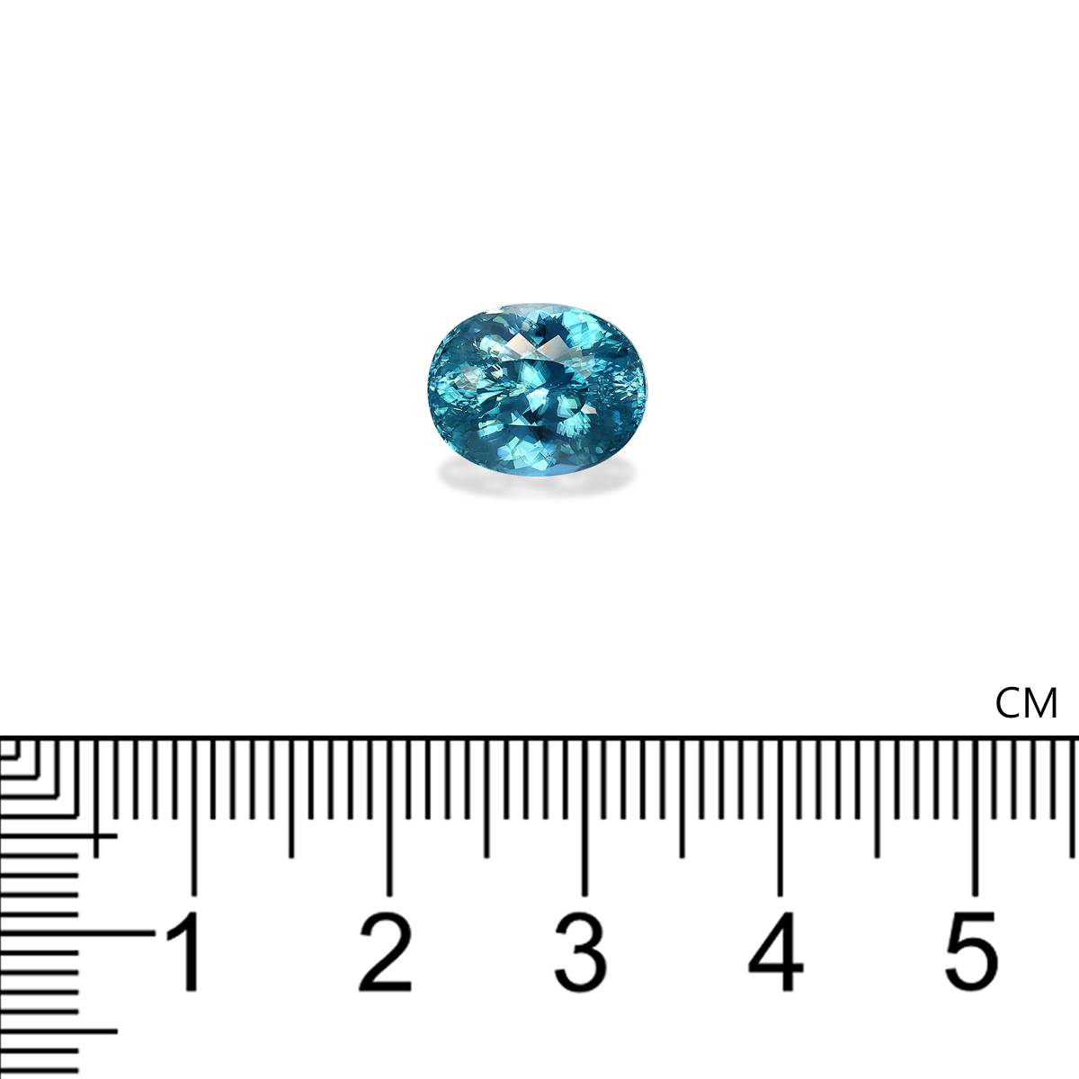 blue blue zircon, 7.16ct oval cut — view 4