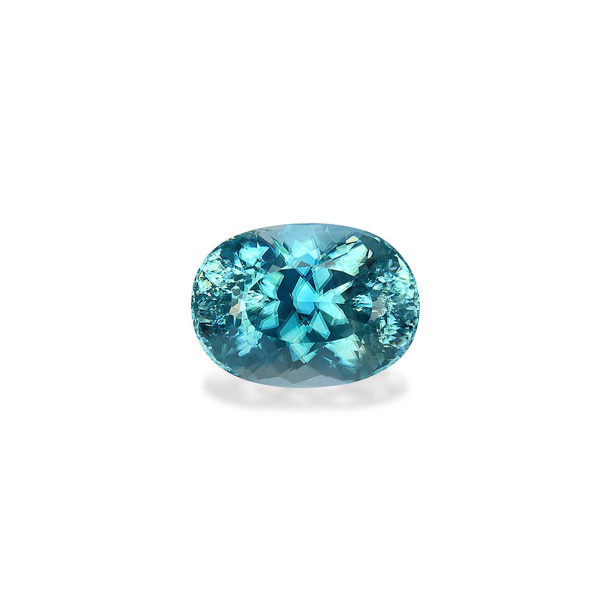 blue blue zircon, 6.17ct oval cut — main view