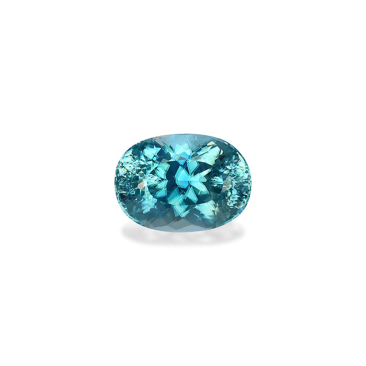 blue blue zircon, 6.17ct oval cut — main view