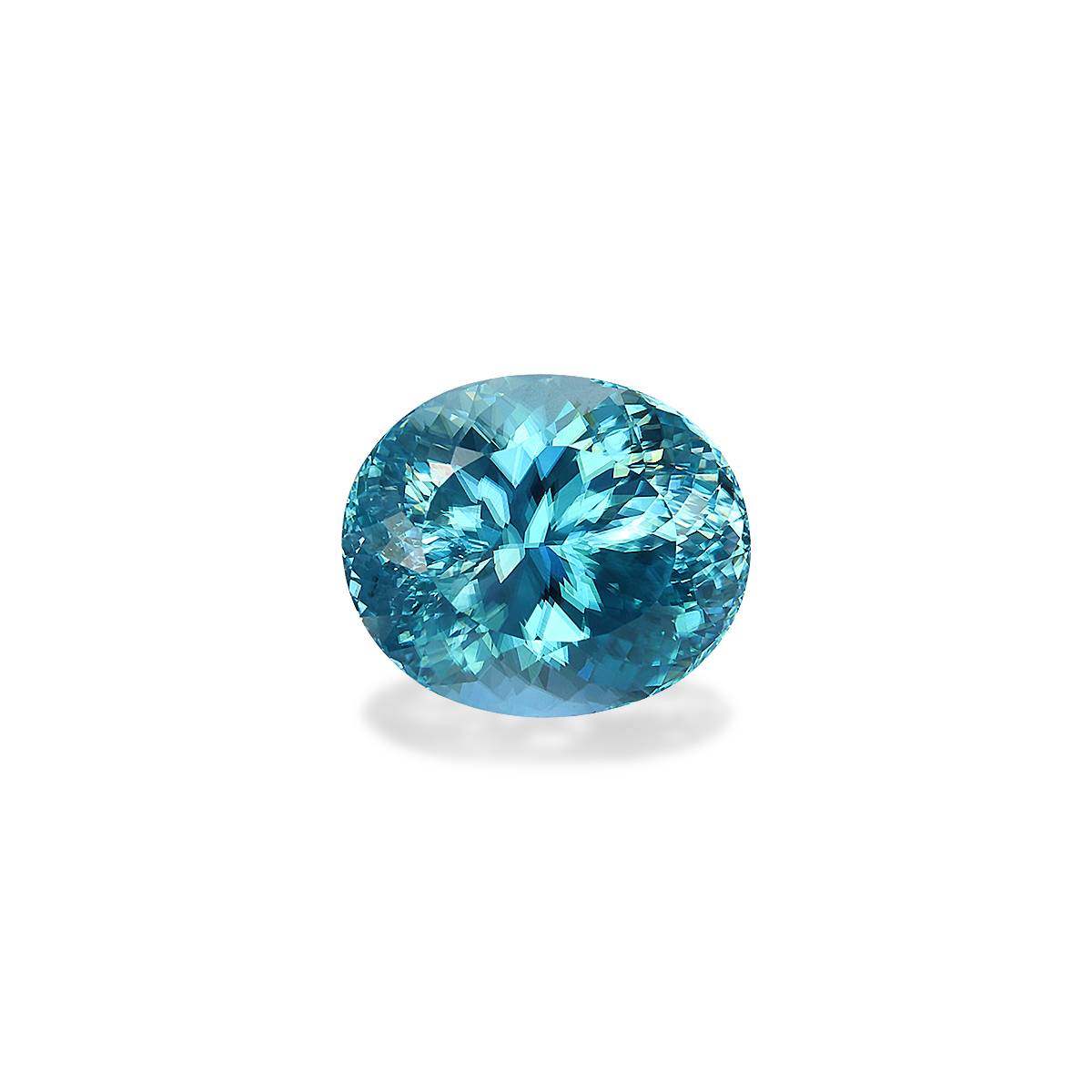 blue blue zircon, 6.81ct oval cut — main view