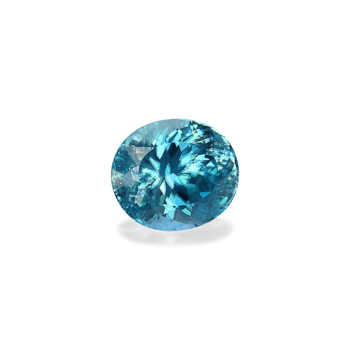 blue blue zircon, 6.81ct oval cut — view 3
