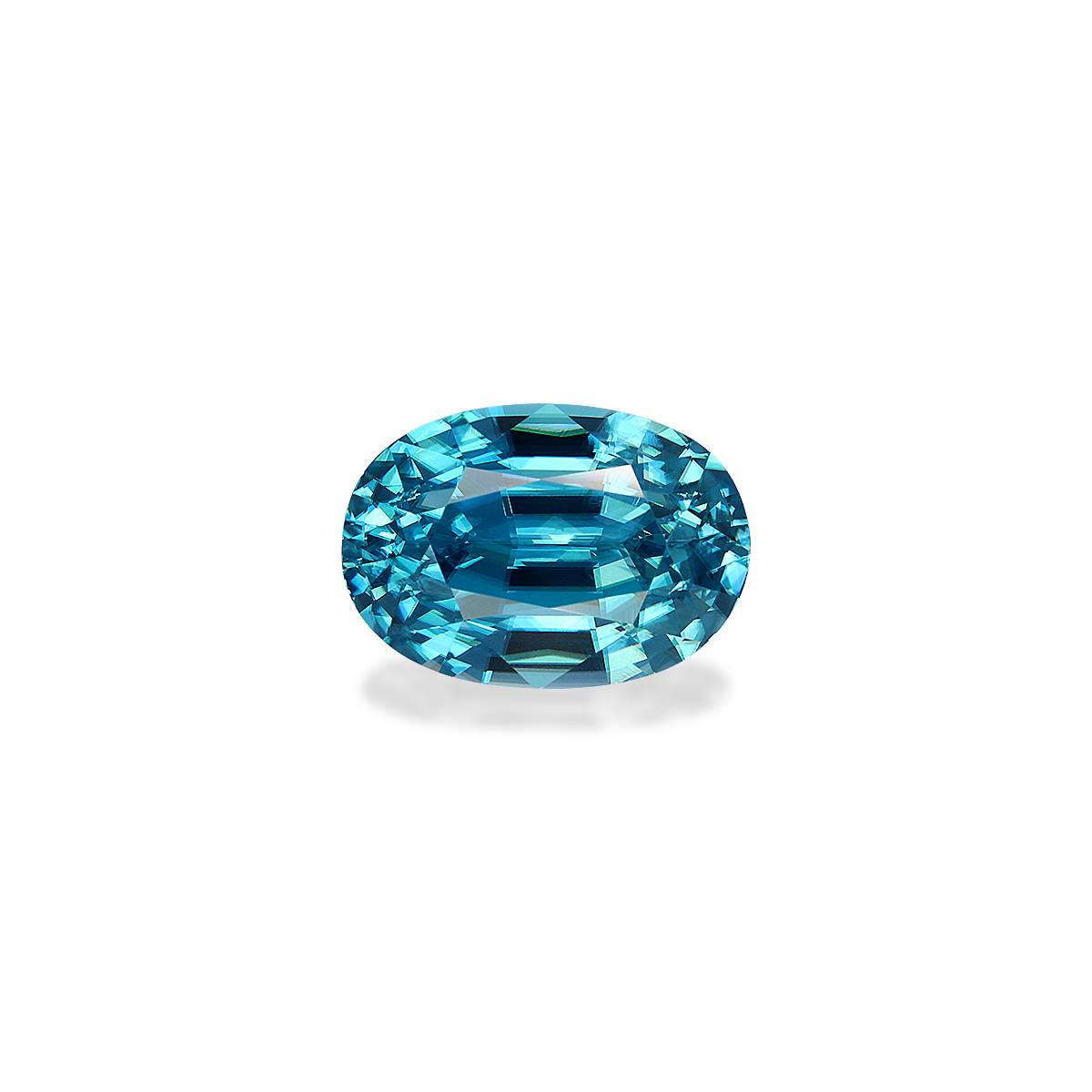 blue blue zircon, 5.8ct oval cut — main view