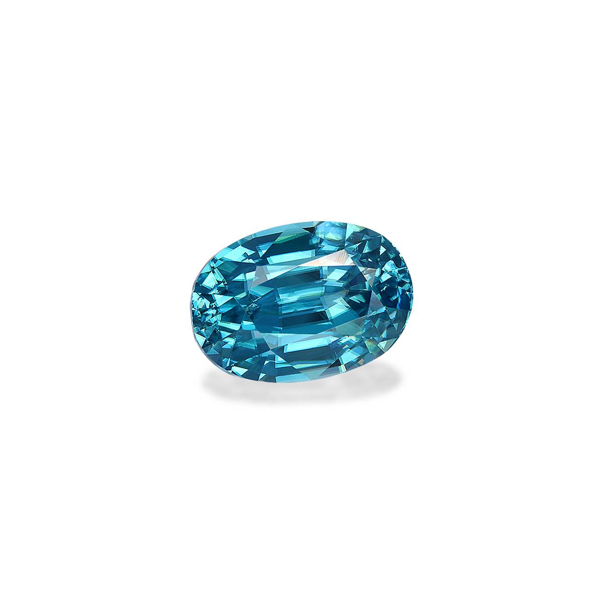 blue blue zircon, 5.8ct oval cut — view 3