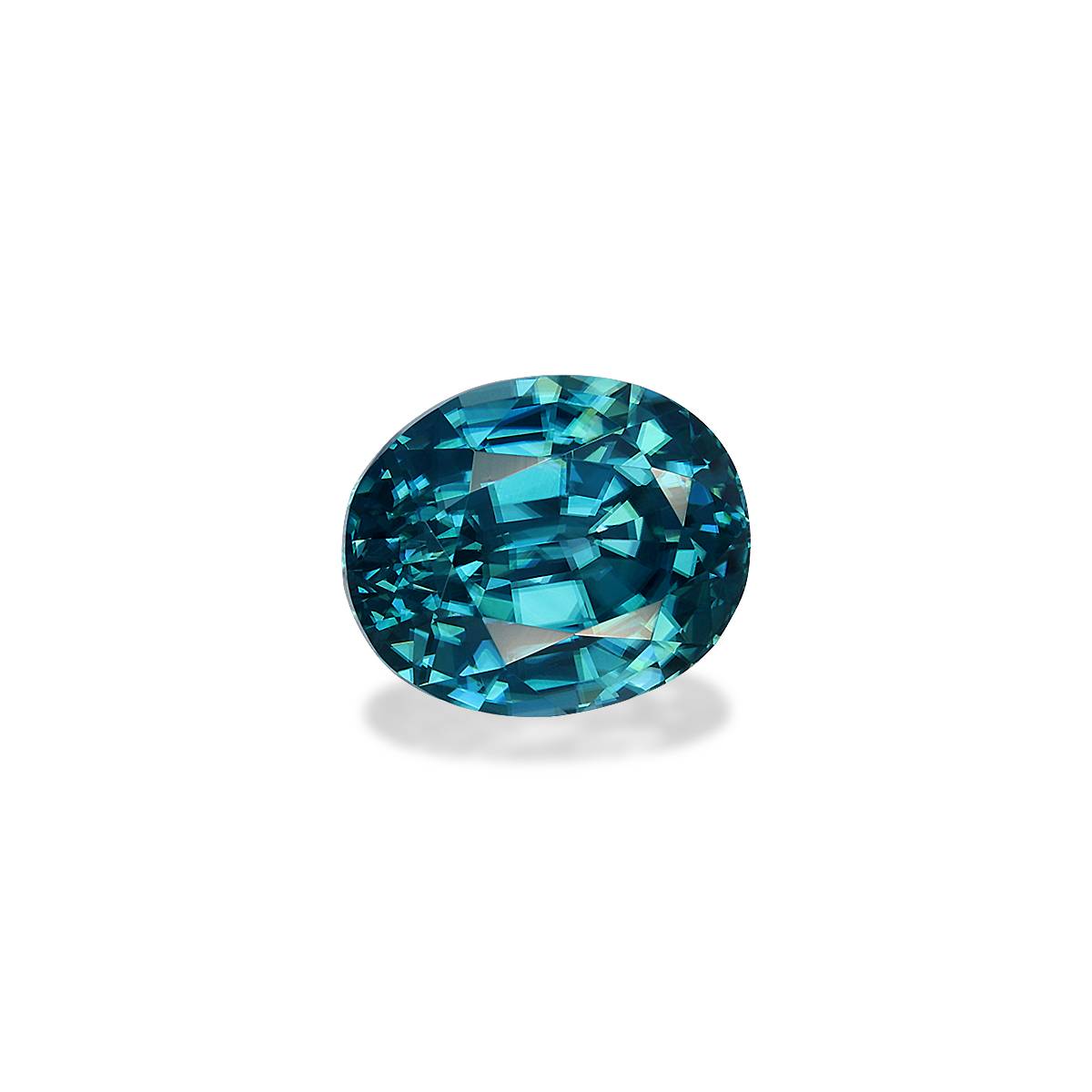 blue blue zircon, 4.24ct oval cut — view 3