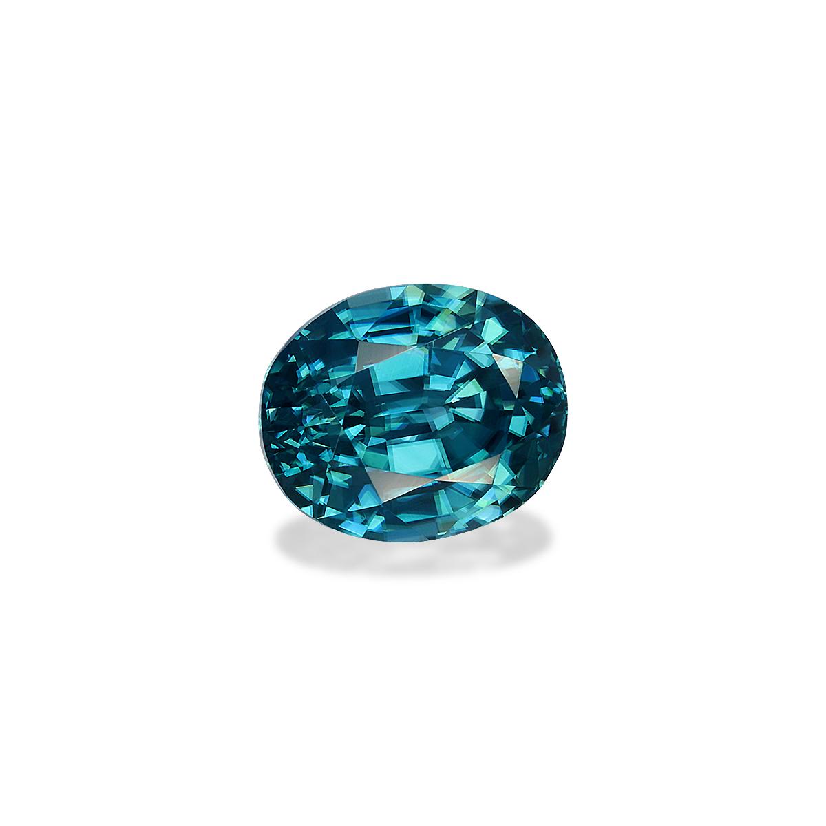 blue blue zircon, 4.24ct oval cut — view 3