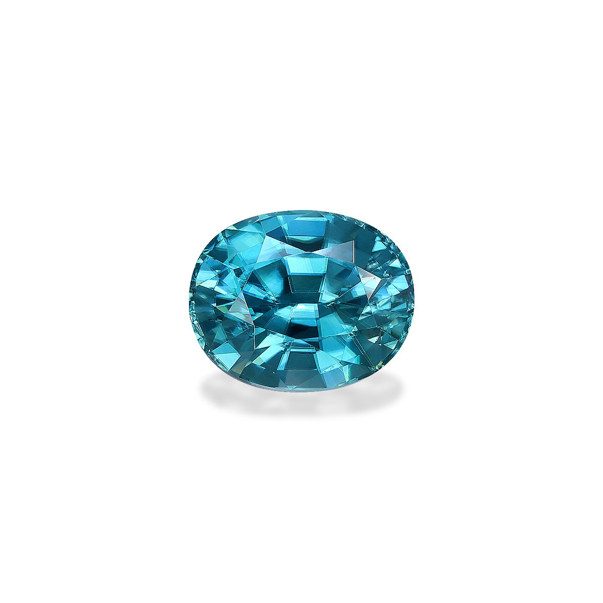 blue blue zircon, 5.28ct oval cut — main view