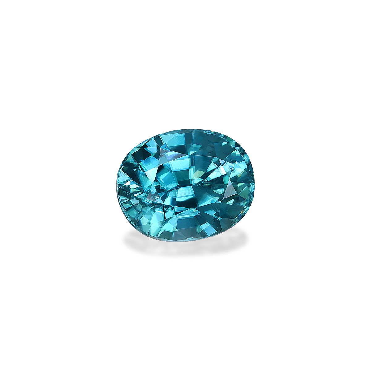 blue blue zircon, 5.28ct oval cut — view 3