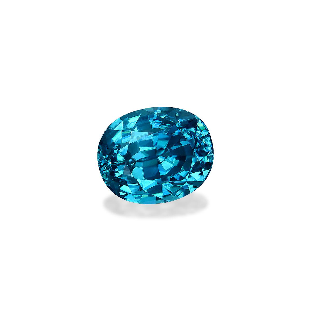 blue blue zircon, 5.21ct oval cut — view 3