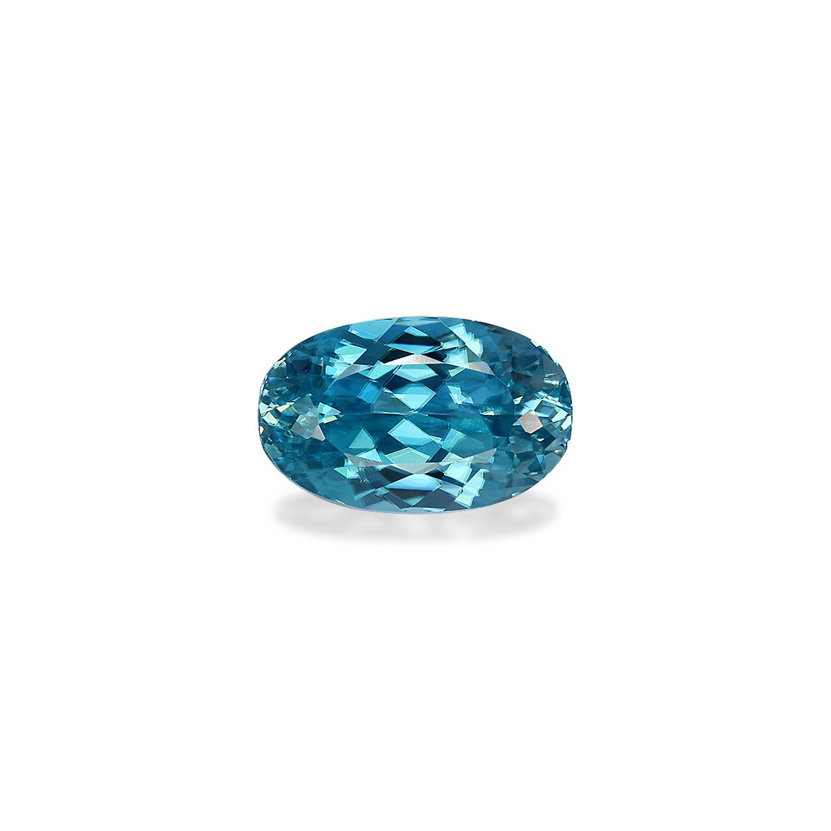 blue blue zircon, 3.33ct oval cut — main view