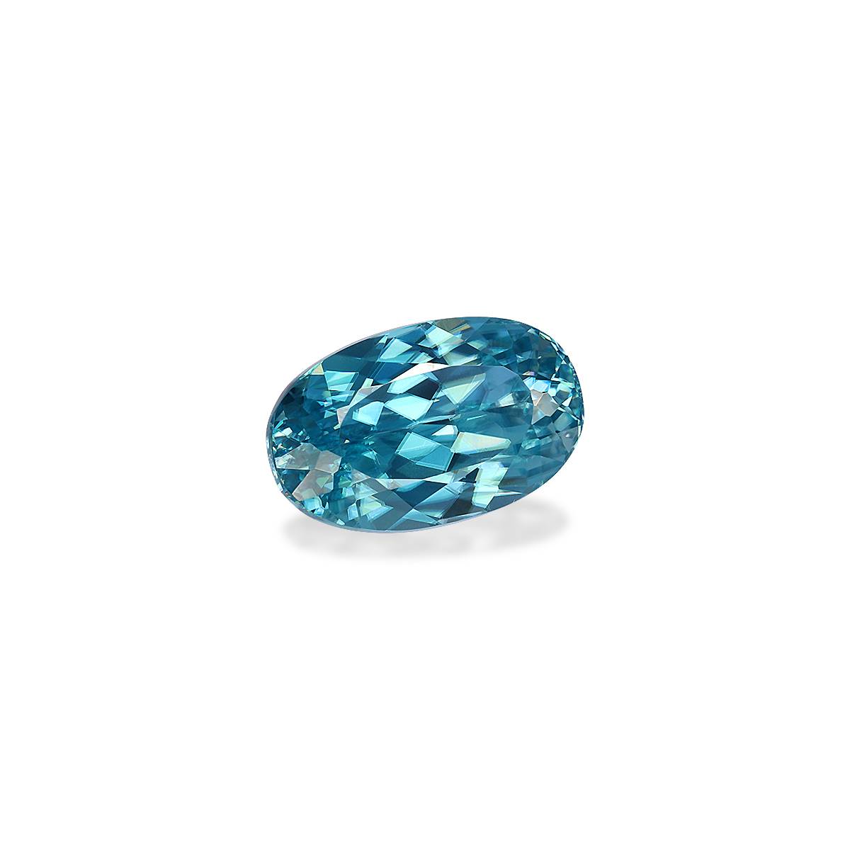 blue blue zircon, 3.33ct oval cut — view 3