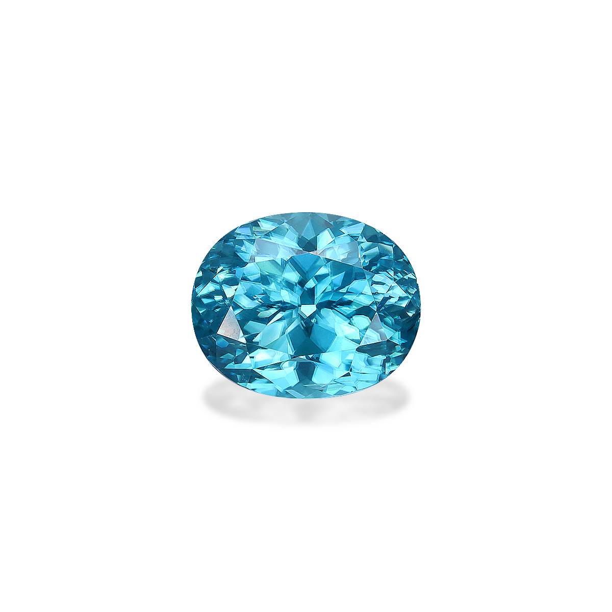 blue blue zircon, 5.63ct oval cut — main view