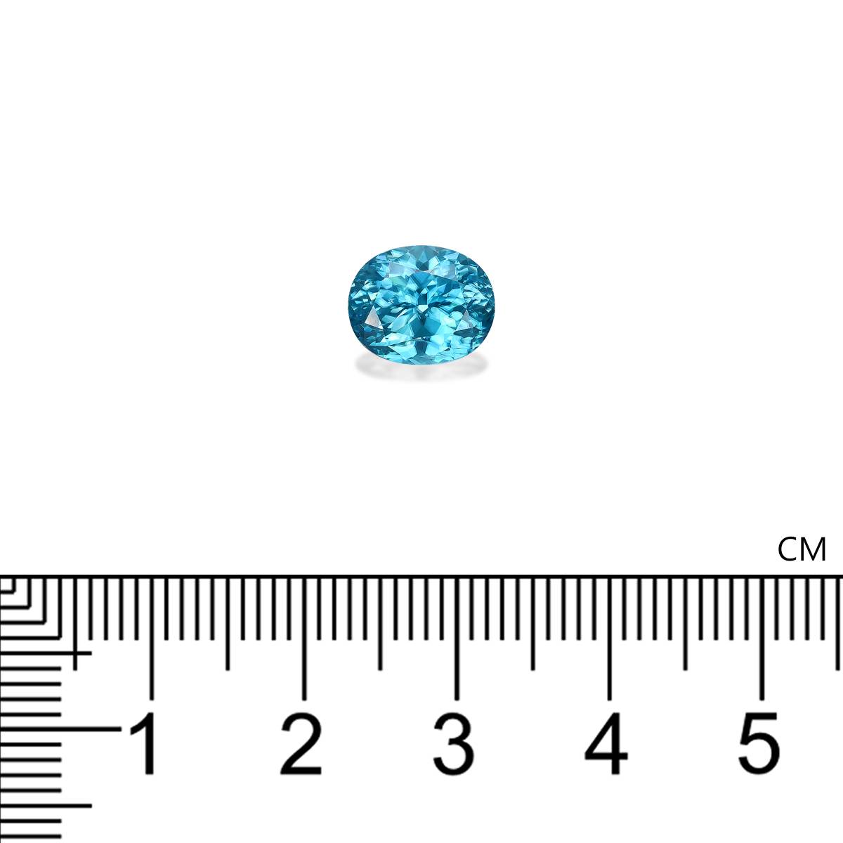 blue blue zircon, 5.63ct oval cut — view 4