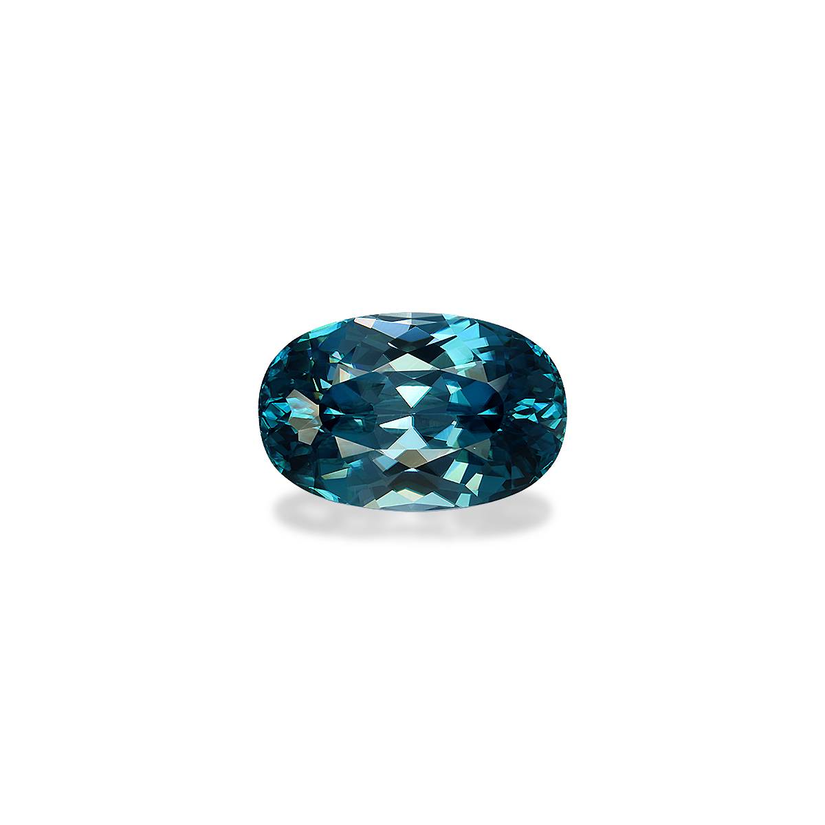 blue blue zircon, 7.17ct oval cut — main view