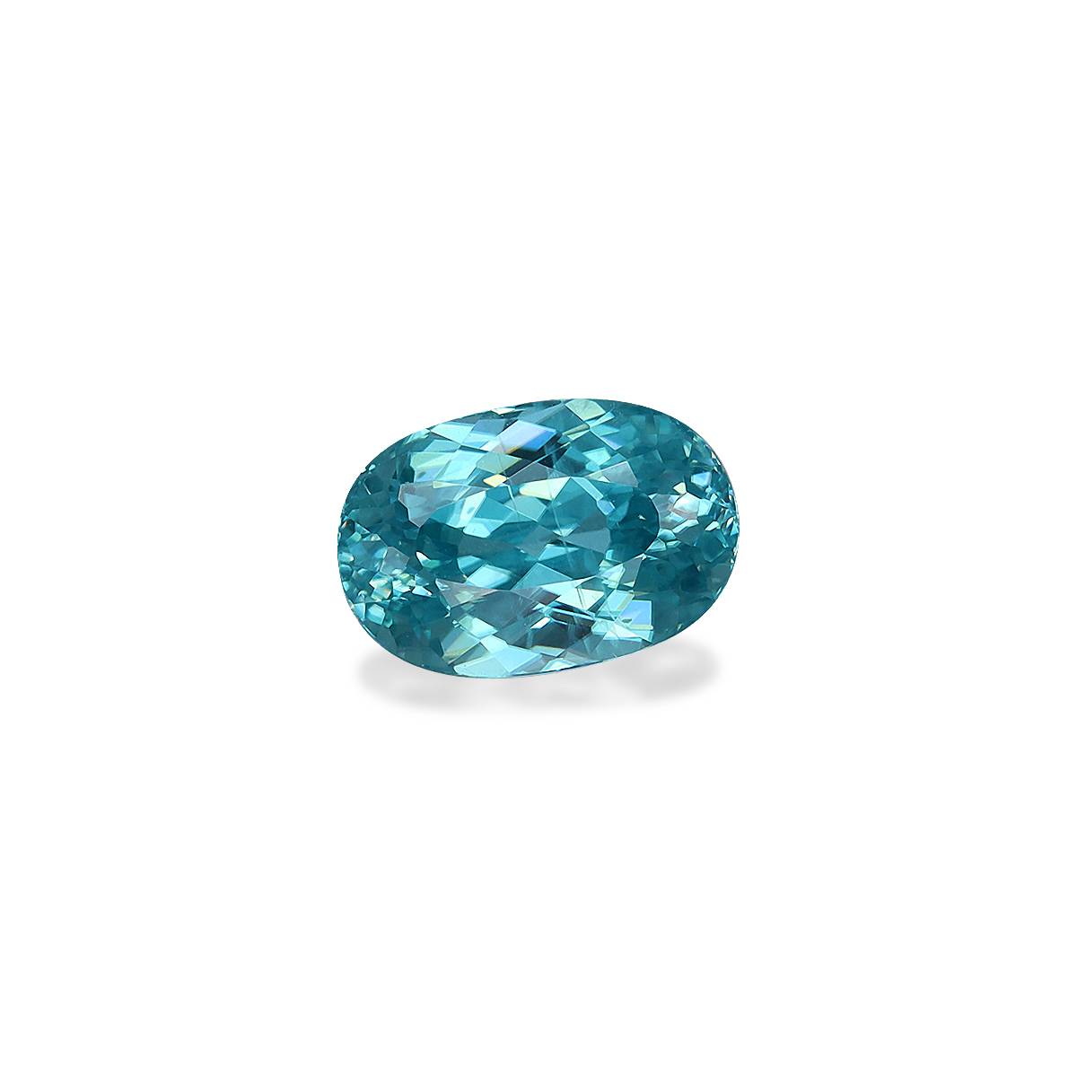 blue blue zircon, 2.99ct oval cut — view 3