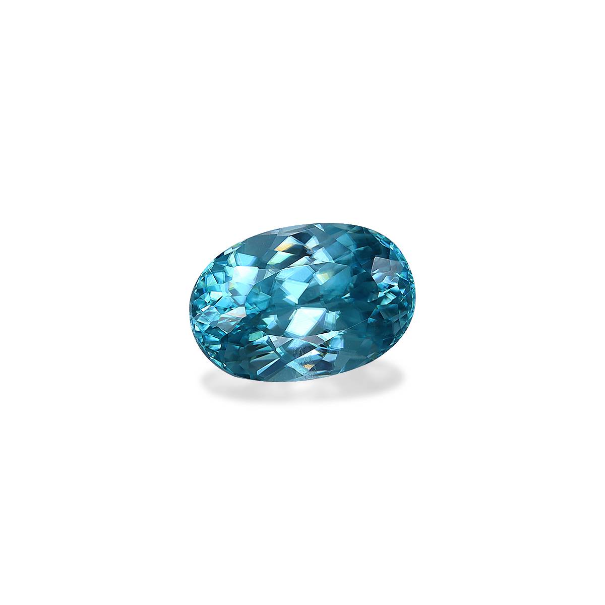 blue blue zircon, 3.7ct oval cut — view 3