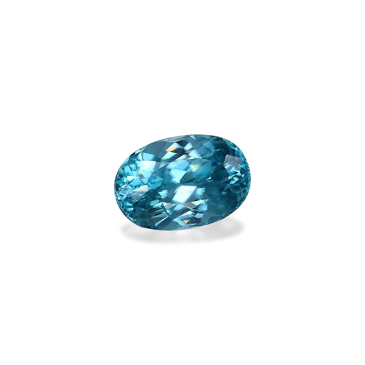 blue blue zircon, 3.7ct oval cut — view 3