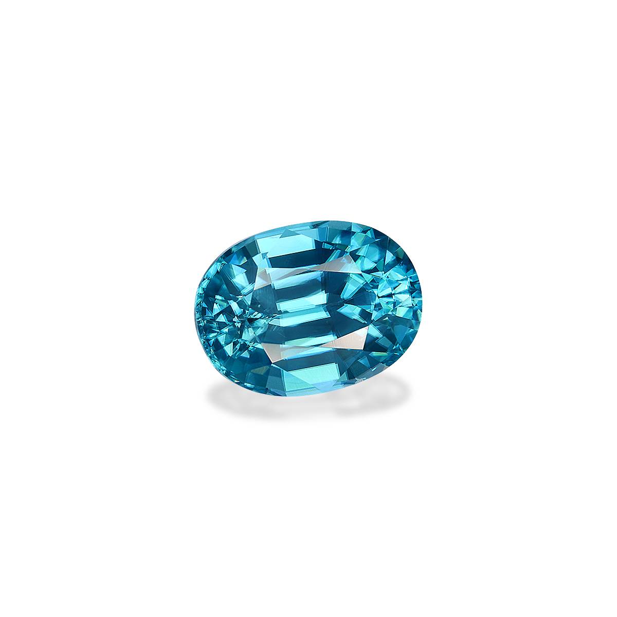 blue blue zircon, 5.67ct oval cut — view 3