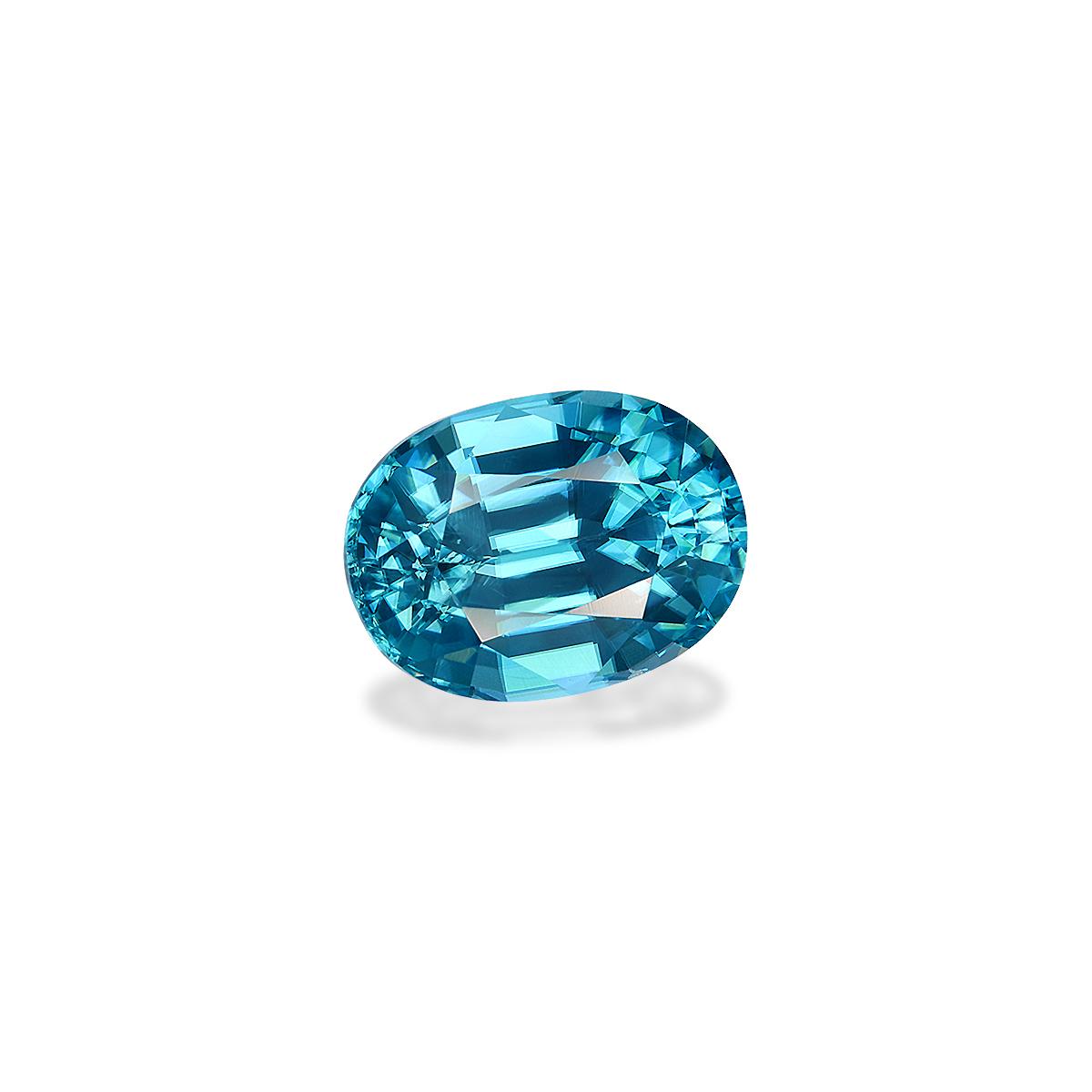 blue blue zircon, 5.67ct oval cut — view 3