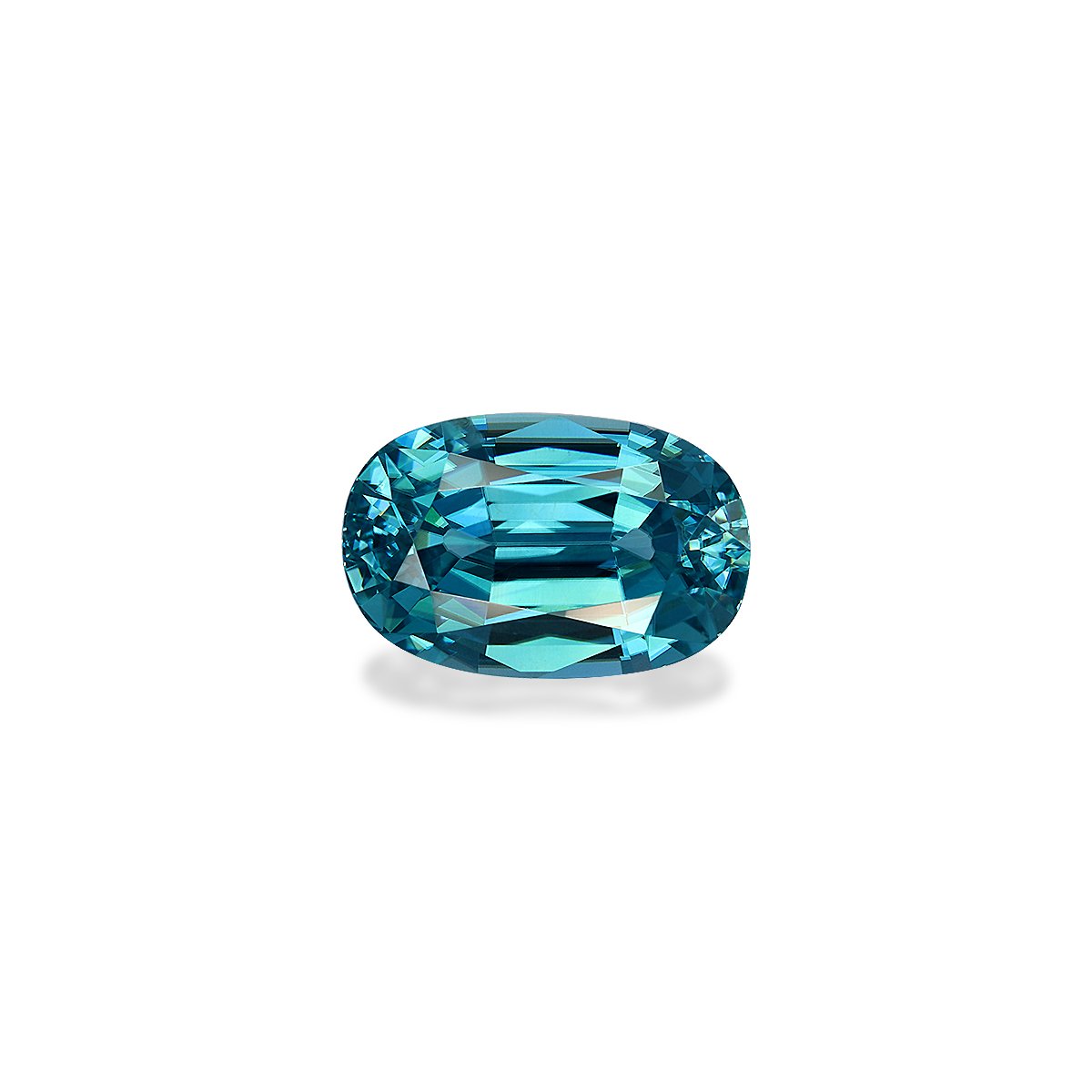 blue blue zircon, 5.05ct oval cut — main view