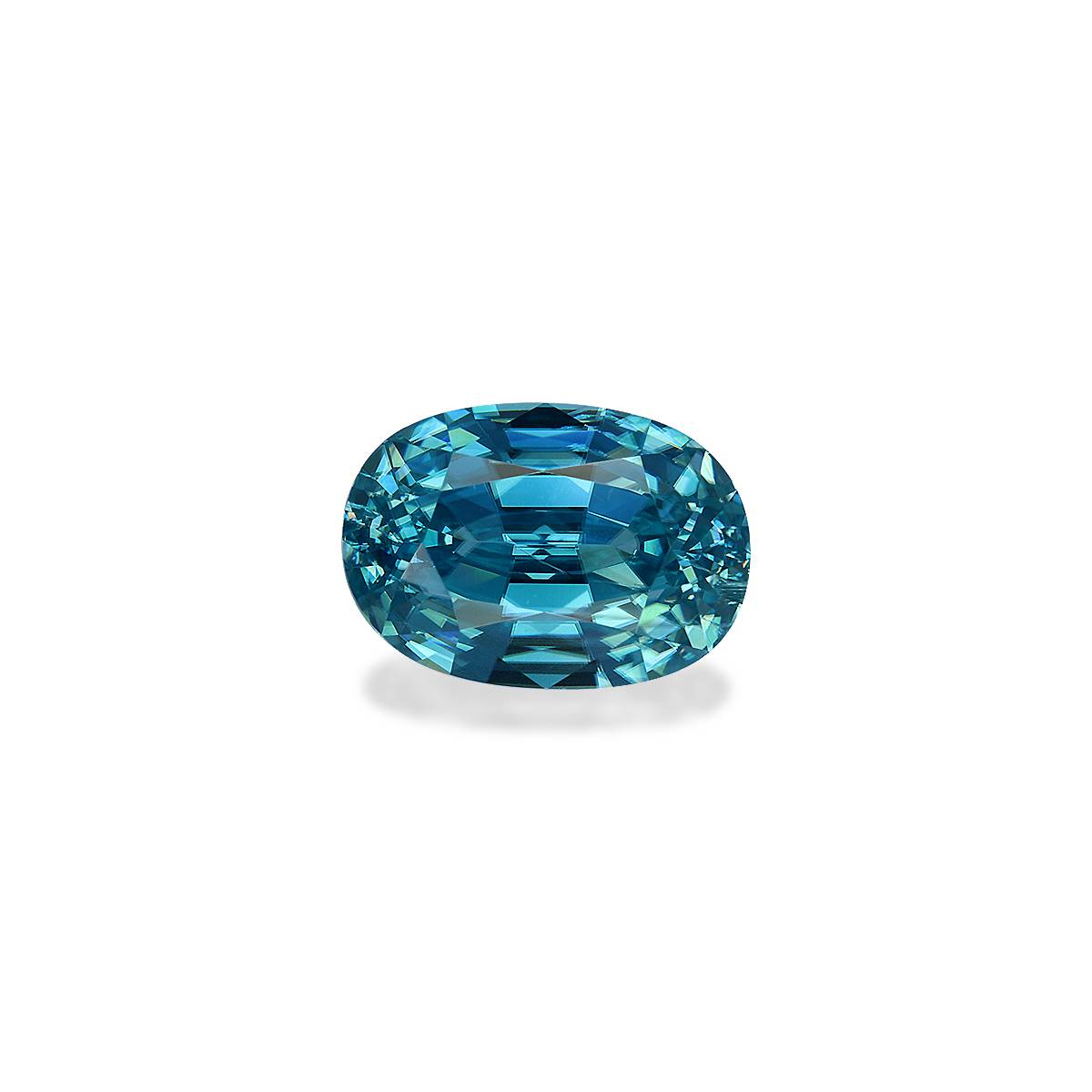 blue blue zircon, 5.32ct oval cut — main view