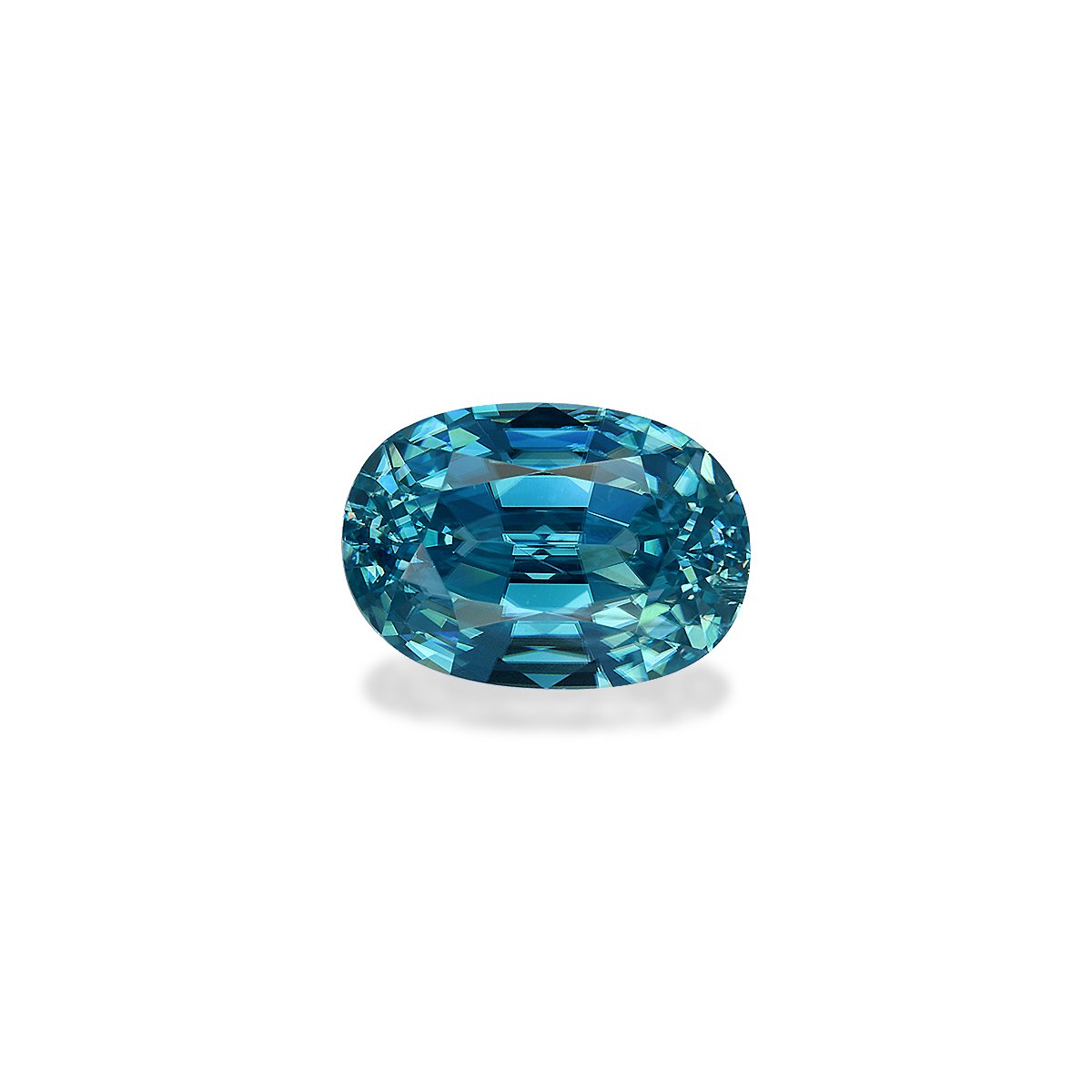 blue blue zircon, 5.32ct oval cut — main view
