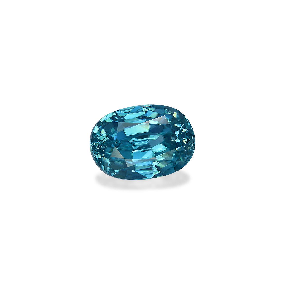 blue blue zircon, 5.32ct oval cut — view 3