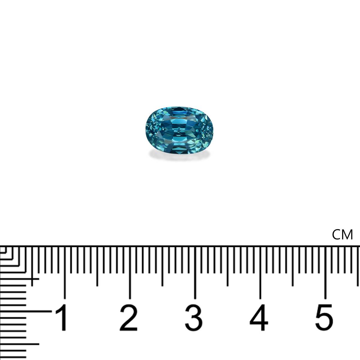 blue blue zircon, 5.32ct oval cut — view 4
