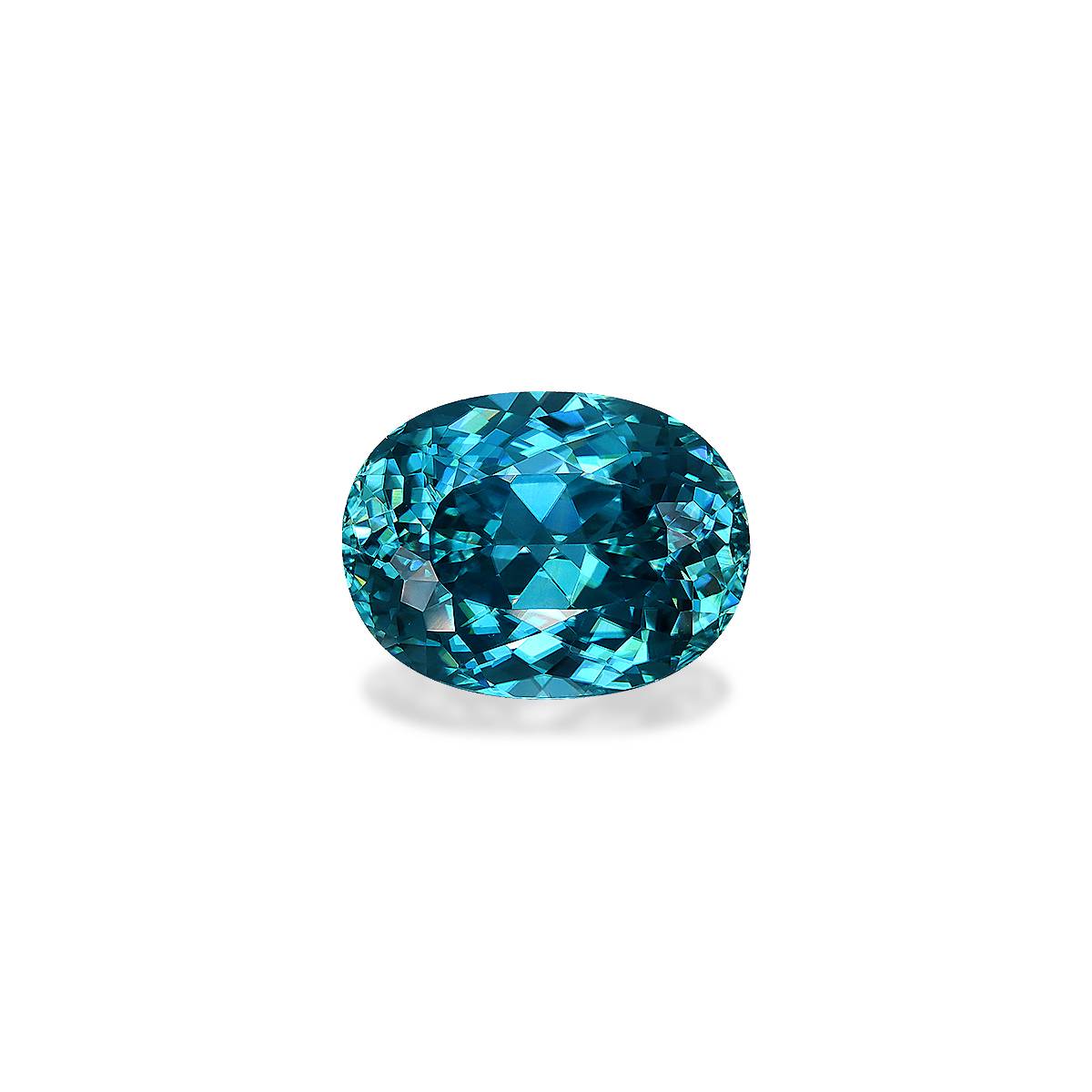 blue blue zircon, 5.55ct oval cut — main view