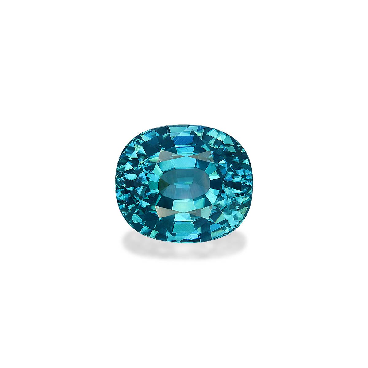 blue blue zircon, 6.92ct oval cut — main view