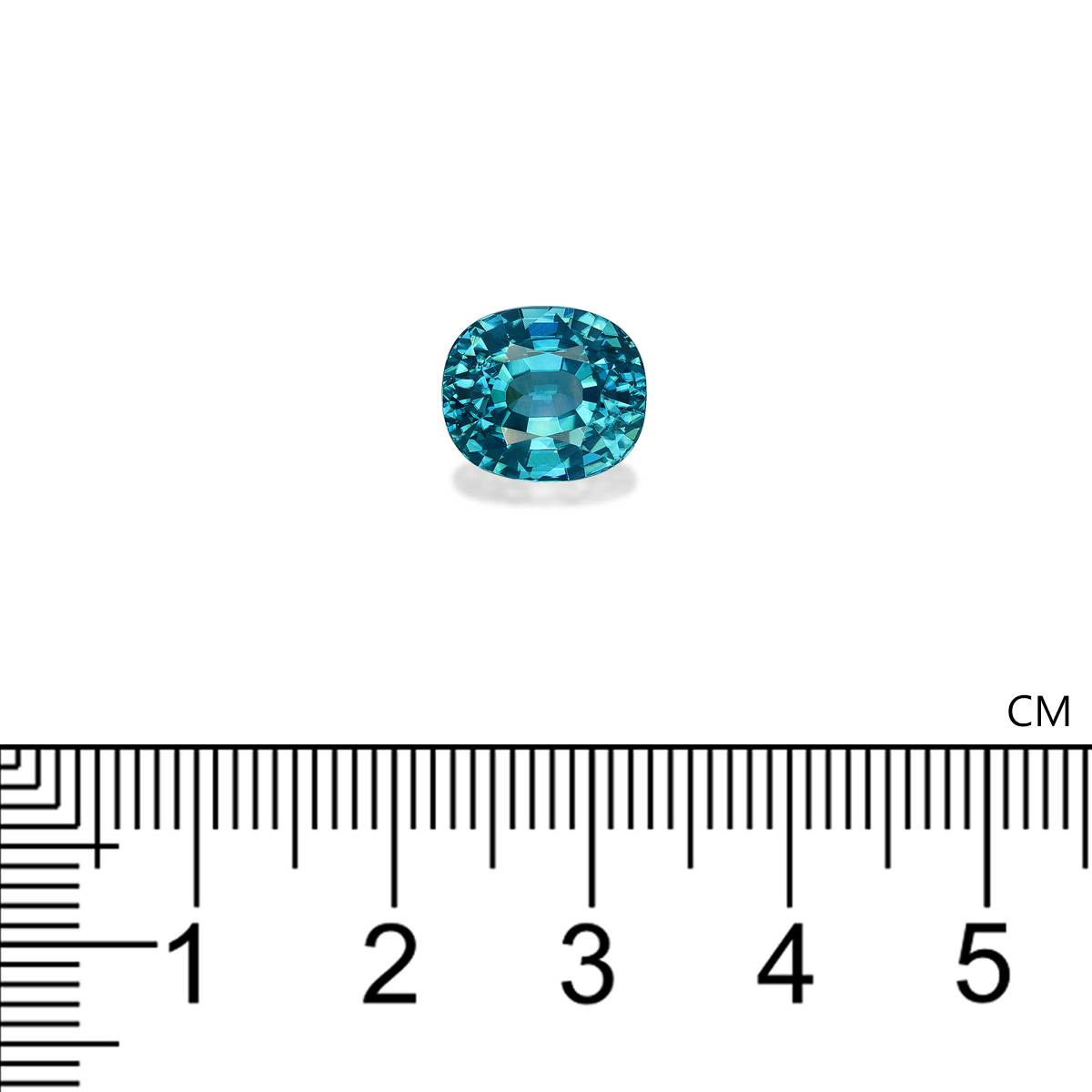 blue blue zircon, 6.92ct oval cut — view 4