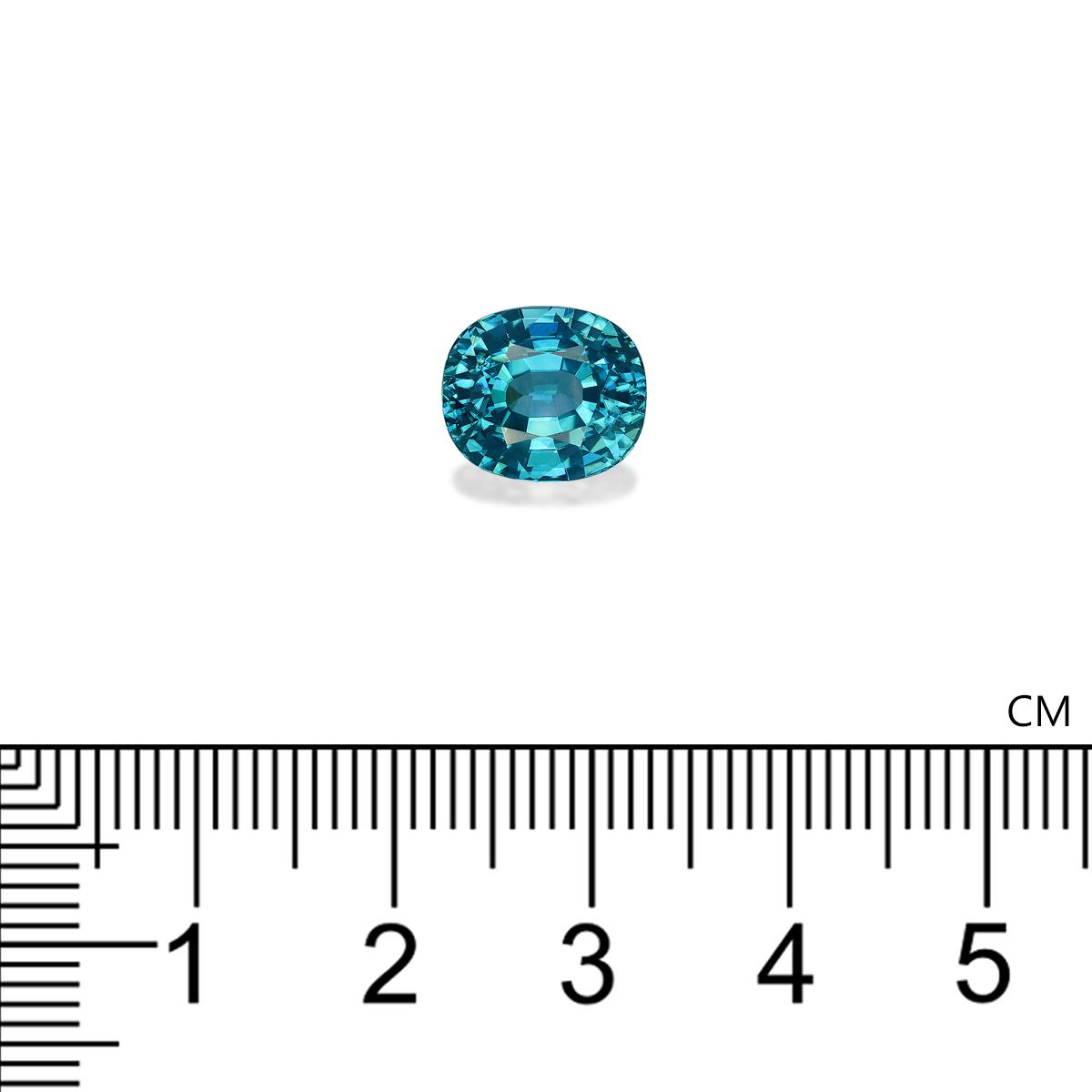 blue blue zircon, 6.92ct oval cut — view 4