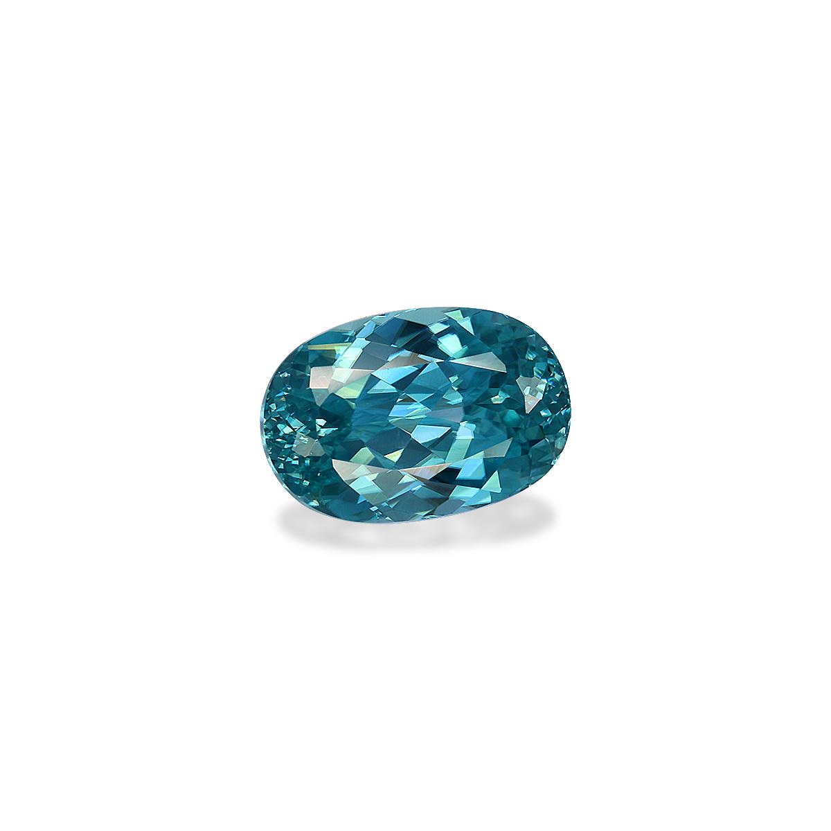 blue blue zircon, 5.07ct oval cut — view 3