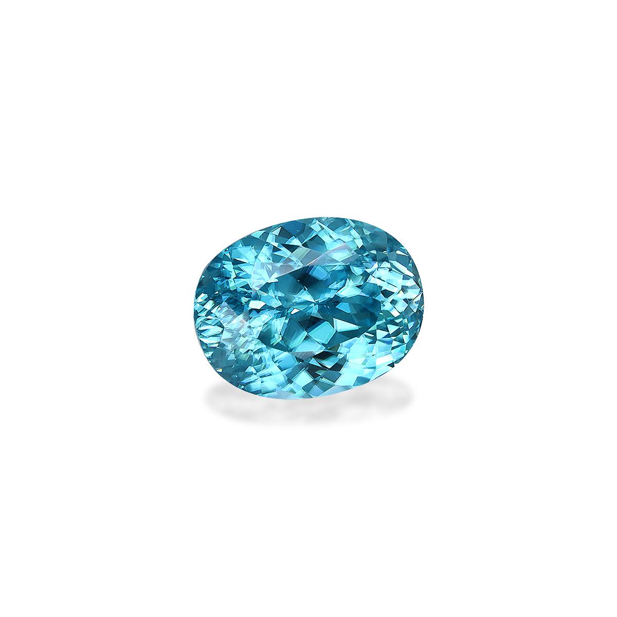 blue blue zircon, 8.51ct oval cut — view 3