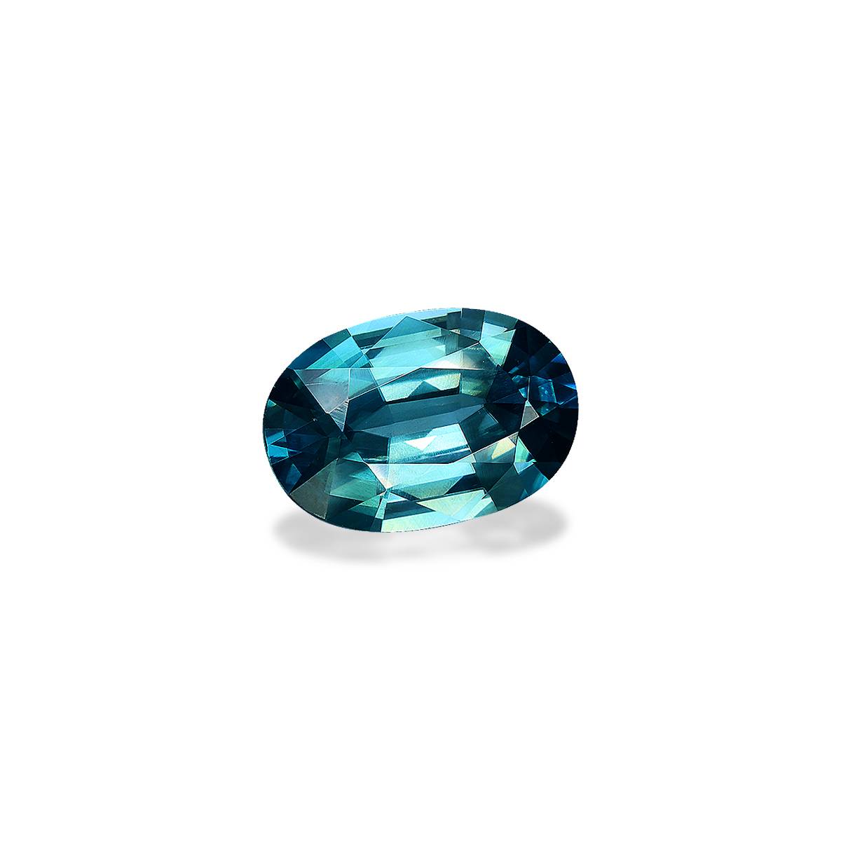 blue blue zircon, 4.46ct oval cut — view 3