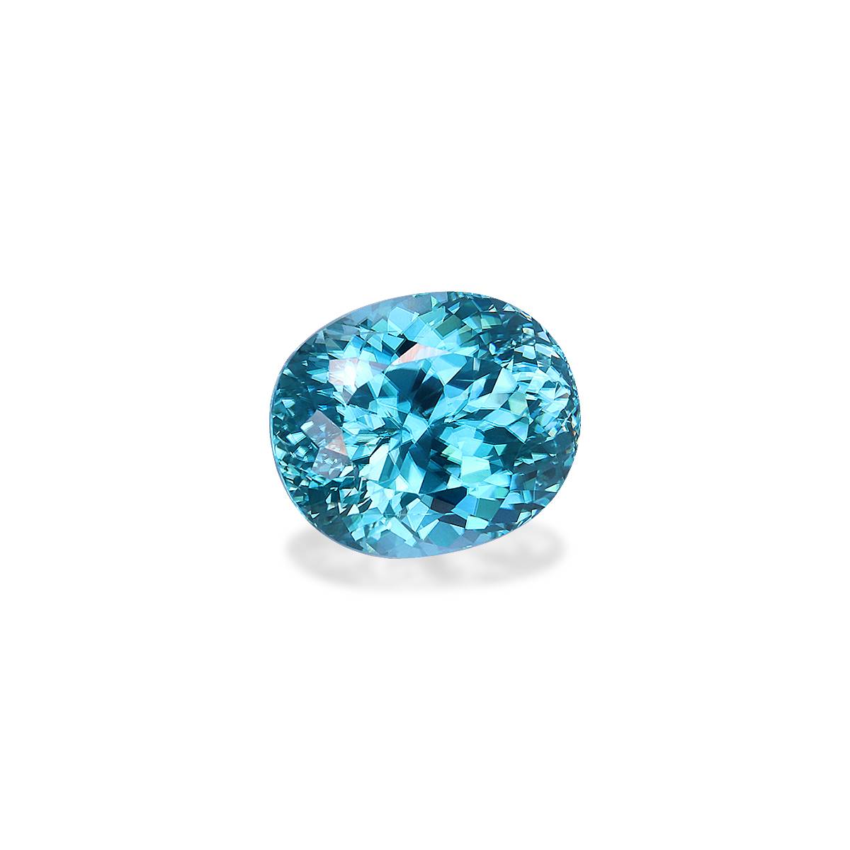 blue blue zircon, 6.7ct oval cut — view 3