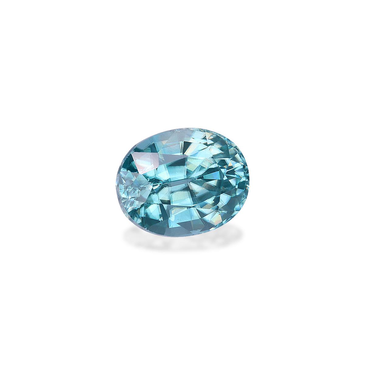 blue blue zircon, 3.97ct oval cut — view 3