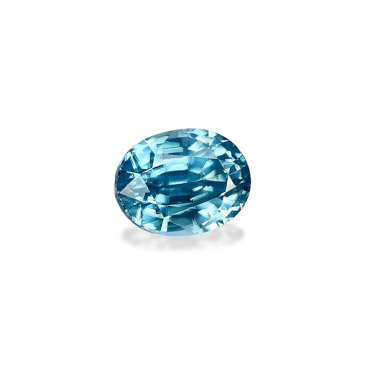 blue blue zircon, 4.44ct oval cut — view 3