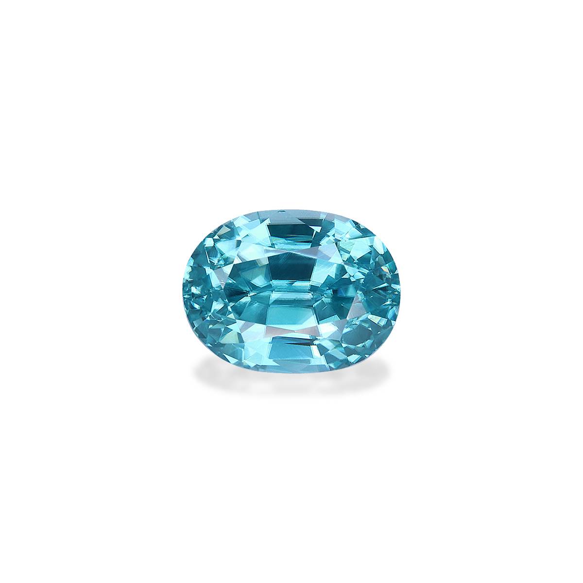 blue blue zircon, 4.13ct oval cut — main view