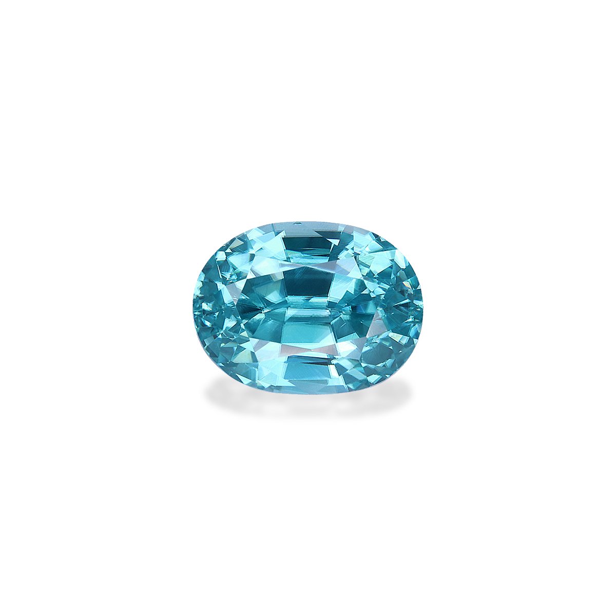 blue blue zircon, 4.13ct oval cut — main view