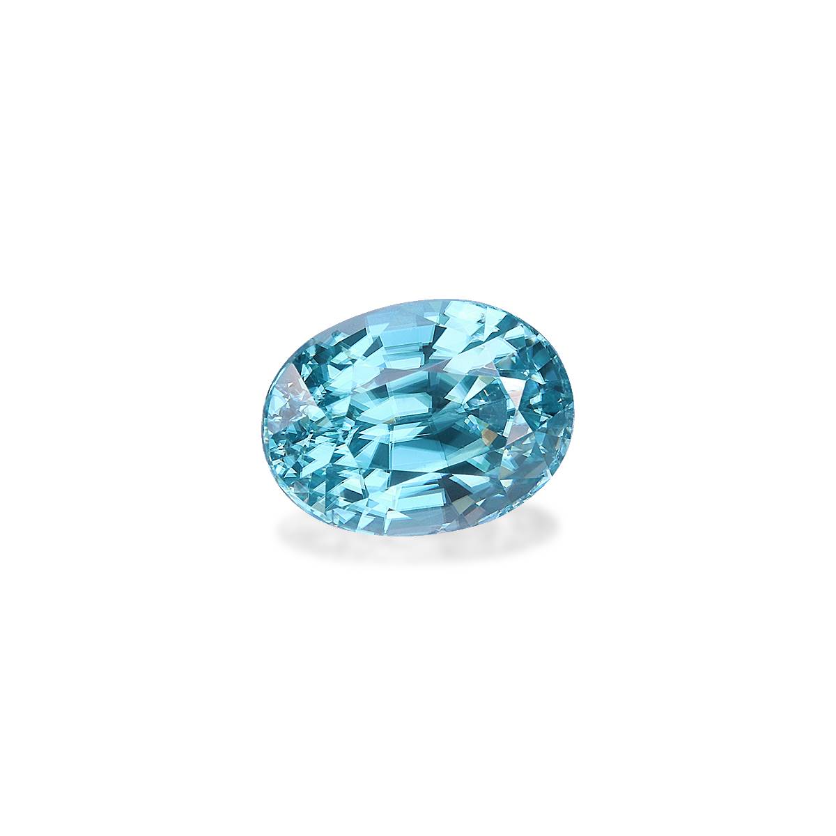 blue blue zircon, 3.52ct oval cut — view 3