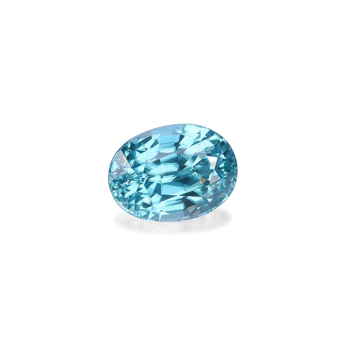 blue blue zircon, 3.52ct oval cut — view 3