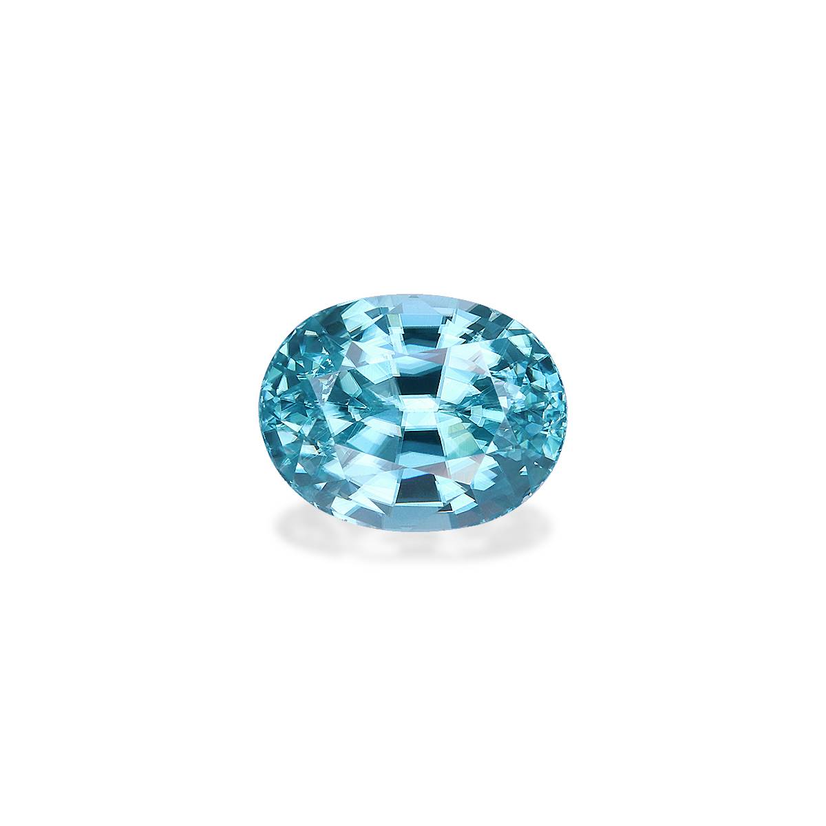 Blue Zircon 3.92ct - 9x7mm