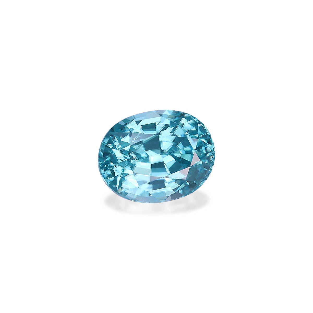 blue blue zircon, 3.92ct oval cut — view 3