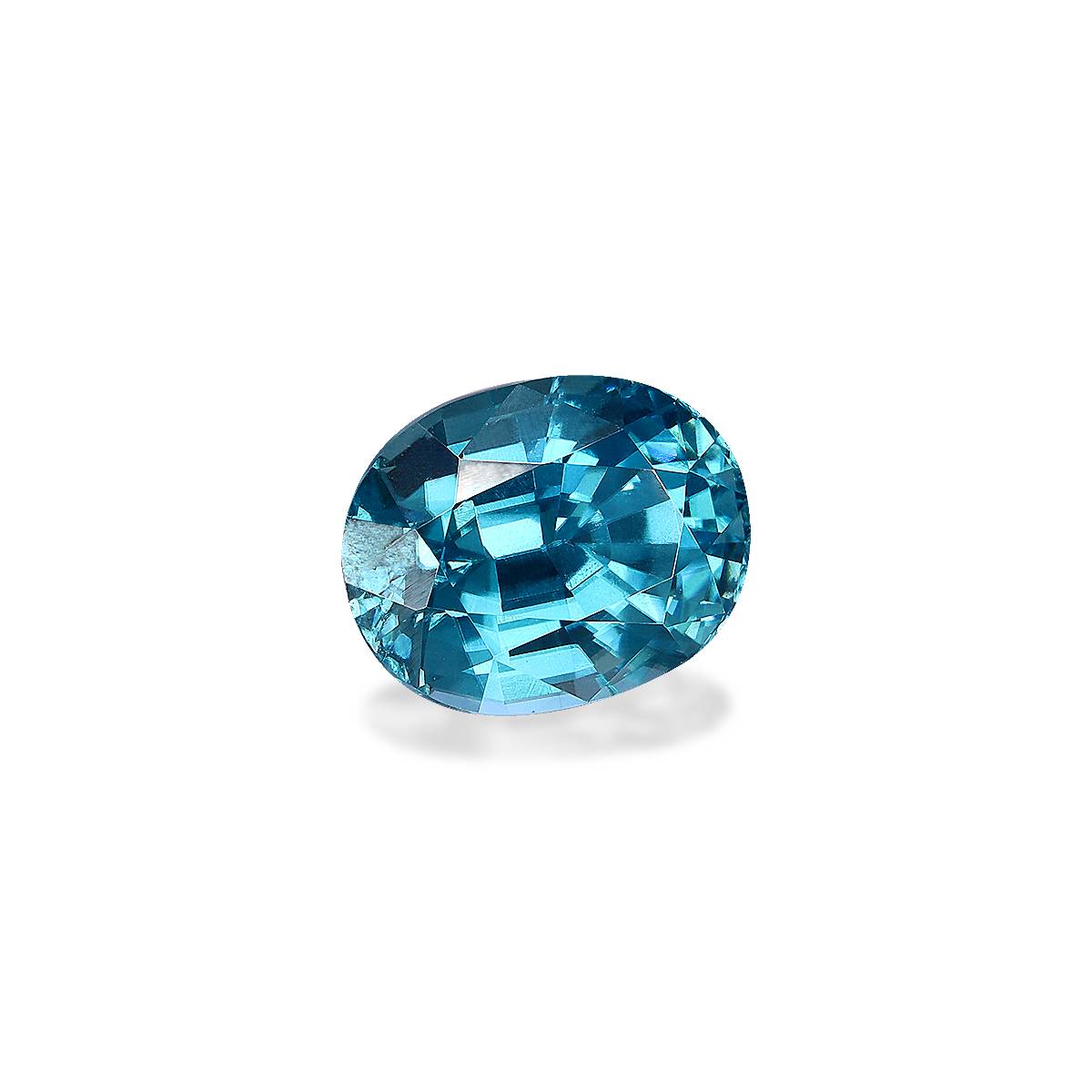 blue blue zircon, 4.21ct oval cut — view 3