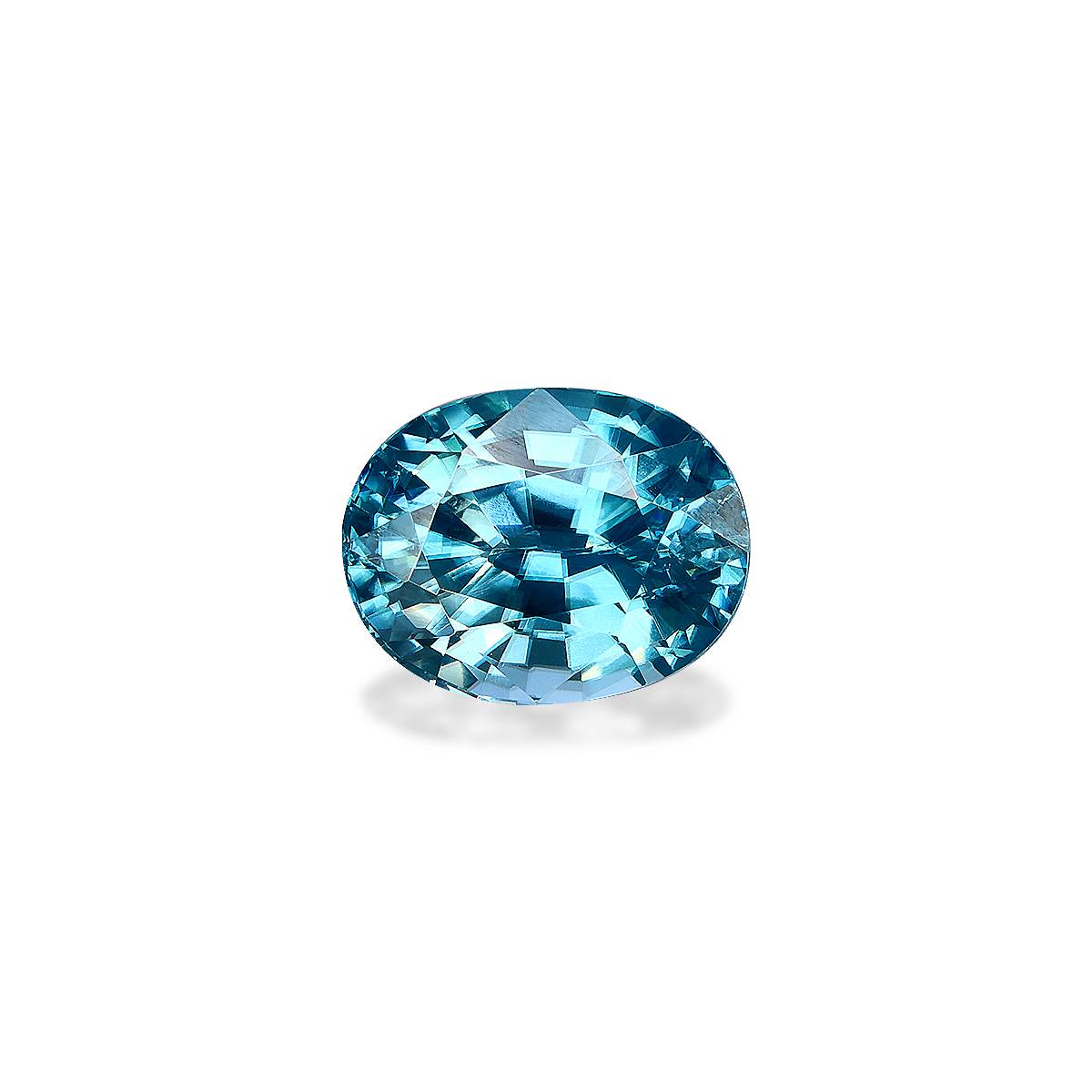 Blue Zircon 4.14ct - 9x7mm