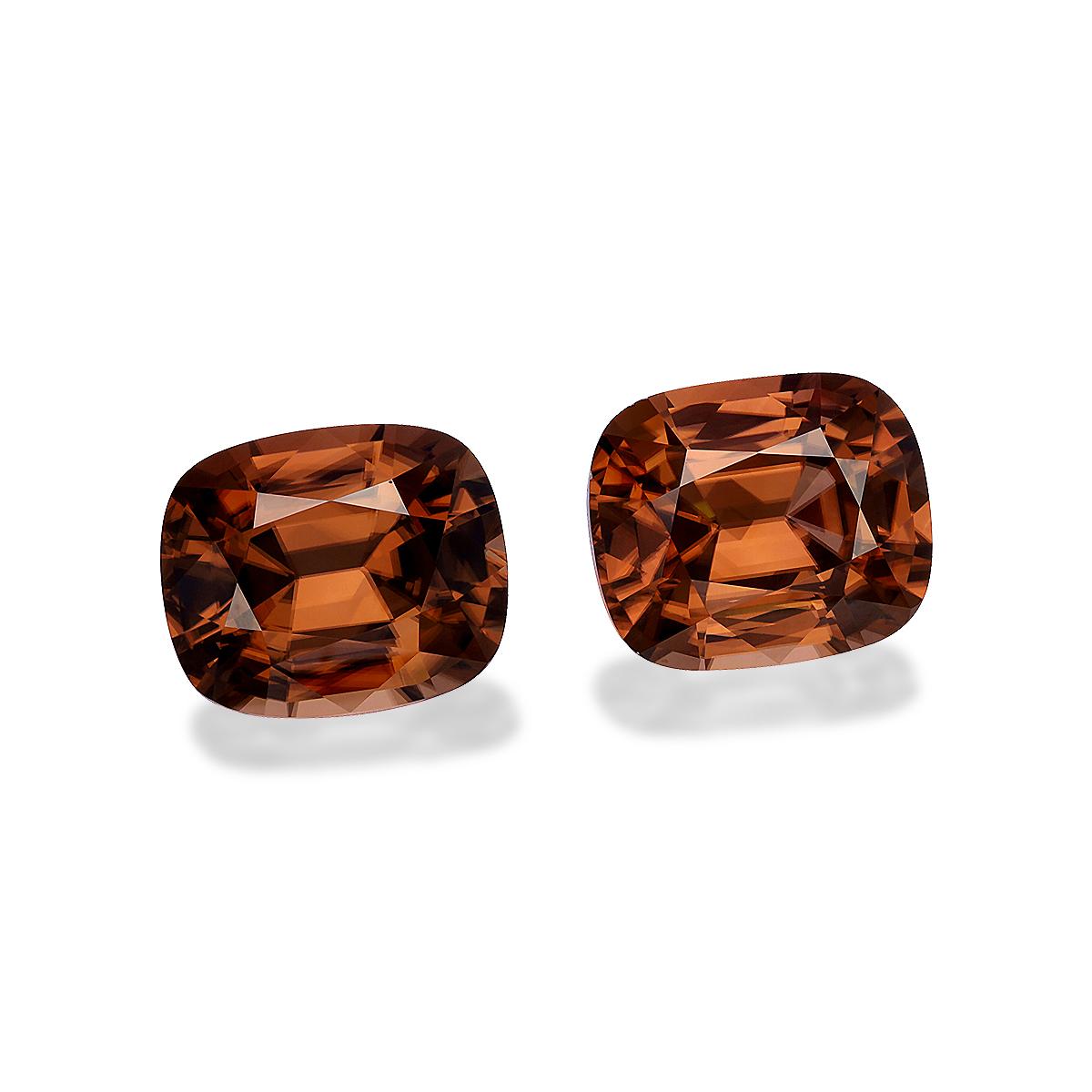 cinnamon brown zircon, 48.81ct cushion cut — view 3